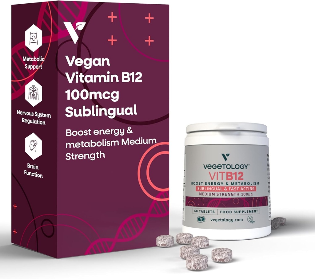 Vegan Vitamina B12 Supliment sublingual 