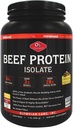 Olympian Labs Beef Protein Isolate Powder, 24g Protein, BST Free, 2 Grams BCAA, Muscle Building Aminokisline, 1 funt, aromatiziran s pravo čokolado