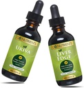 Go Foodsents Uriva & Liver Edge | Liver נקיים & Advanced Liver Liquid Drops תוספת תמיכה Uric Acid, עבור רמות ביטוח בריאות Uric זה עוזר Ease Discomfort ושרירים Soreness