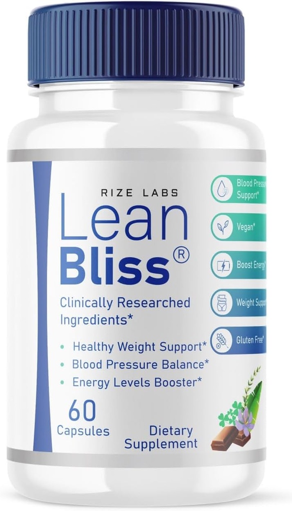 Lean Bliss 체중 감량 알약, Lean Bliss Fat Burning Formula, LeanBliss 고급 대사 캡슐 천연 체중 관리 및 혈액 지원, LeanBliss Dietary 보충교재 리뷰 (60 캡슐)