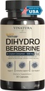 VINATURA Dihydroberberiini Supplement Ceylon kaneli, 500 mg - (Patented GlucoVantage Super berberiini), ehkä berberiini 5X Imeytyvämpi - 30 kapselia