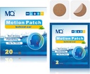 MQ 20ct Beweging Ziekte Patches, Donkere Kleur, Zeeziekte Patches Non Drowsy & Waterproof, Cruise Ship Travel Essentials, Fast Acting & Langdurend 72H