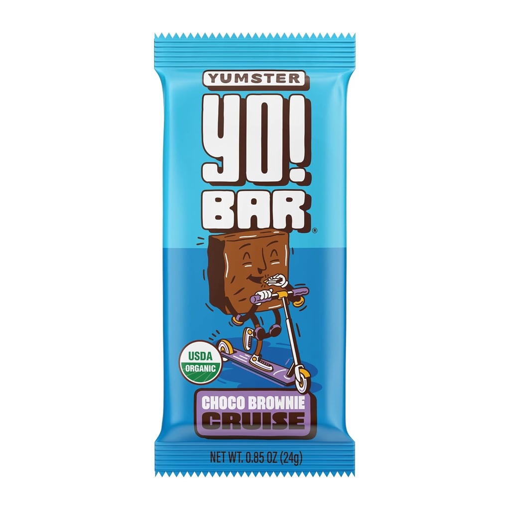 Yo! Bar von Bearded Brothers Vegan Organic Kids Bar, Schokolade (25 Bars) - Glutenfrei, Paleo und ganz 30 | Sojafrei, Non-GMO, Low Glycemic, No Sugar Added, Fiber + Whole Foods
