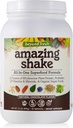 Fresh Amazing Shake, Superfood Formula, Plant Protein Temel, Low Net Karbs, Wholefood proteini, Meal Change, Natural Chocolate Flavor, 999 Grams, White