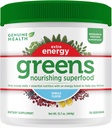 Eredeti Health Greens + Extra Energy Superfood Powder, Biztosítja az azonnali energia fellendítése és támogatása Gut Health, Vanilla Flavoured, 30 Servings