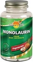 Nature's Life Monolaurin 1000 mg, ravitseva Monolaurin Natural Raw Coconut, Immuno Support Supplement, Gut Health, Balanced Gut Flora, 60 päivän takuu, 45 tarjoiluja, 90 kasvissyöjä Kapselit