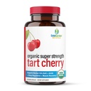 USDA Organic Super Strength Tart Cherry Supplement, 50:1 Extract of Non-GMO Organic Cherries, by SolaGarden Naturals, 60 Non-GMO Vegan Capsules, Supports Normal Uric Acid, Made in USA