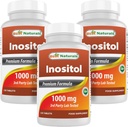 Najlepsi naturalni Inositol 1000 mg 120 tabletek (120 tabletek (opakowanie po 1)) (120 tabletek (opakowanie po 3))