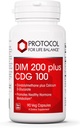生活平衡协议 DIM 200 Plus CDG - 200mg - 钙和DIM 补充 - Cleanse Detox & Hormone代谢 - Calcium D Glucarate - 非GMO & Kosher - 90 Veg Caps