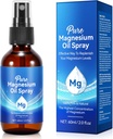 Aceite de magnesio puro Spray, 100% de magnesio natural Spray, 60ml Organic Topical Magnesio Spray