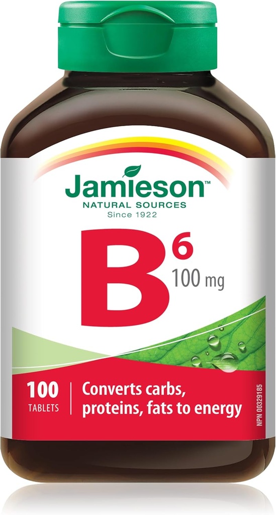 Jamieson vitamin B6 (Pyrixine) 100 mg, 100 tab