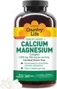 Country Life Target-Mins Calcium Magnesium Supplement for Bone Health, 1000mg Calcium, 500mg Magnesium, Gluten Free, 2:1 Ratio for Optimal Utilization