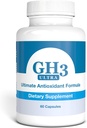 Nattura G-H3 Super, Antioxidant Công thức - Mới, cải tiến nghệ thuật chống lão hóa (Ginkgo Biloba, R-Alpha Lipoic, Coenzyme Q10, Acetyl L-Carnitine, vitamin B6) - 60 Caps