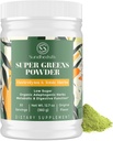Super Greens Powder Superfood + Electrolytes & Tonic Herbs  гофрирани, Shilajt, Adaptogens, Antioxidants, Preobiotic & Probiotic & Postbiotic.