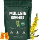 Mullein Gummies, Daily Respiratory Health Gummies, 1000 мг травы Mullein Leaf Extract, Pear Flavor, Lung Health & Sinus Relief (30 дней поставки)