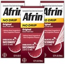 AFRIN No Drip Jatorrizko Nasal Mist Triple Pack, Ez-Drowsy, Fast-Acting Decongestant for Nasal Congestion and Sinus Pressure Relief, Adults and Children 6 and Older, .5 fl oz (Pack of 3)