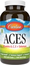 Carlson - ACES, Vitaminas A, C, E + Selenium, Celular Health & Immune Support, Antioxidante, 200 Softgels