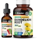 BIO KRAUTER Schisandra Tincture 2 Fl. Oz. & Dandelion 100 капсули