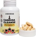 Candida Cleanse com ervas naturais e probióticos, Folha de Orégano, Wormwood, Ácido caprílico, Noz preta