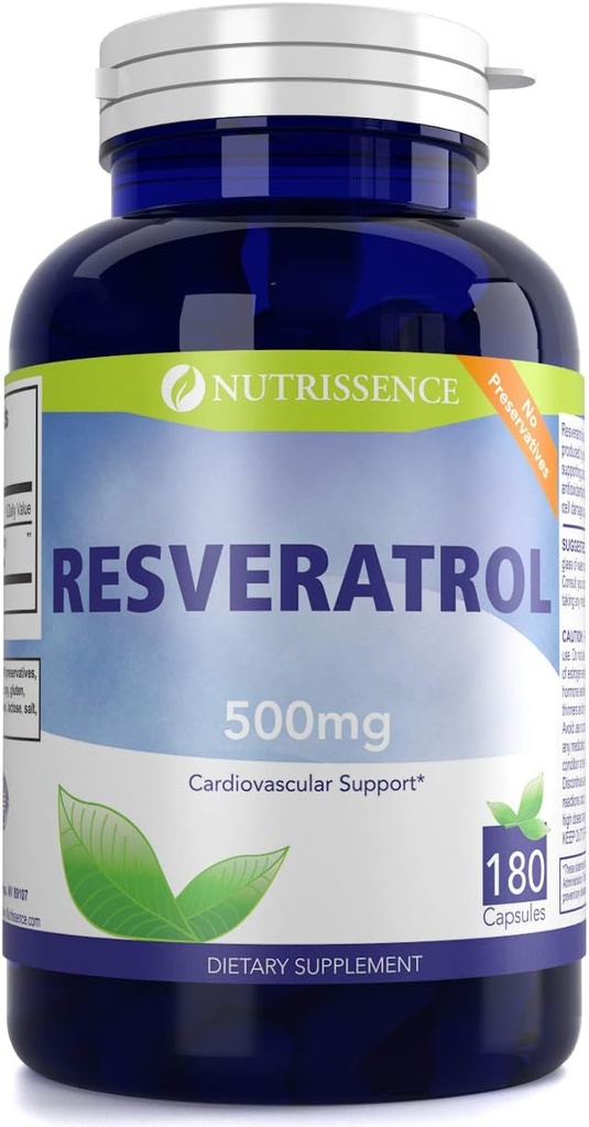 Resveratrol 500mg 180 Kapsulas 90 Kalpo 1000mg vai 60 Kalpo 1500mg