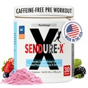 Sendure-X Beetroot + Citrulline Powder - Caffeine-Free Pre-Workout - Boosts Blood Flow, Energy, VO2 Max, Endurance, Recovery - NSF Sport Certified, Peak Performance, Natural - 30 Servings Wild Berry
