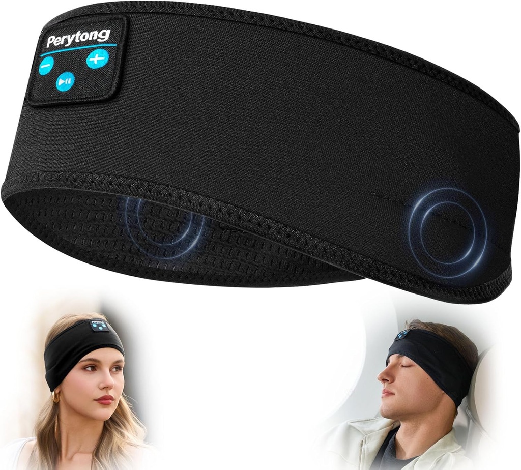 Наушники Perytong Sleep Headphones Bluetooth Headband Wireless Headphone Headband for Side Sleepers - Наушники для сна - Sleeping Headband for Insomnia Nuit Travel