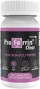 Proferrin Clear 30ct | US Made heme Iron for high Absorption, Easy on GI Tract | Natural, NSF Zertifiziert, Farbstoff Kostenlos