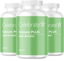 Celebra el Calcci Plus, 600mmg Cràci, 600 IUtaminada D3 & 50mg Magnesi per Post Bariatric Surger - Guten-Free & Sugar-Free - 540 Taulas no interactius