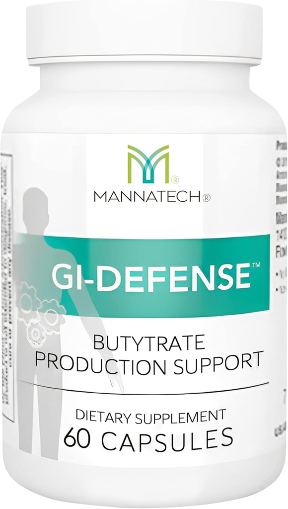 Mannatx Butach Butida suplementari - Suports Gut Barrier function, Intestinal salut, i comoditats de manera ràpida - Promots Fatty Producció àcida curta de Cadenes, Imune suport suplementari GI-Defense 60 Caples