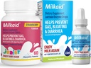 Milkaid Junior Lactase Enzyme Chewable Tablets Lactase Drops for Lactose Intolerance Relief | Prevents Gas, Bloating, Diarrhea in Children | Fast Acting Dairy Digestive Supplement |