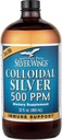 Bide naturala Silver Wings Colloidal Silver 500ppm (2.500mcg) Immune Support Supplement 32 fl. oz.