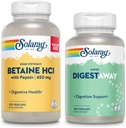 SOLARAY Betaine HCl с Пепсином и Super Digestaway - Связь здоровья пищеварения