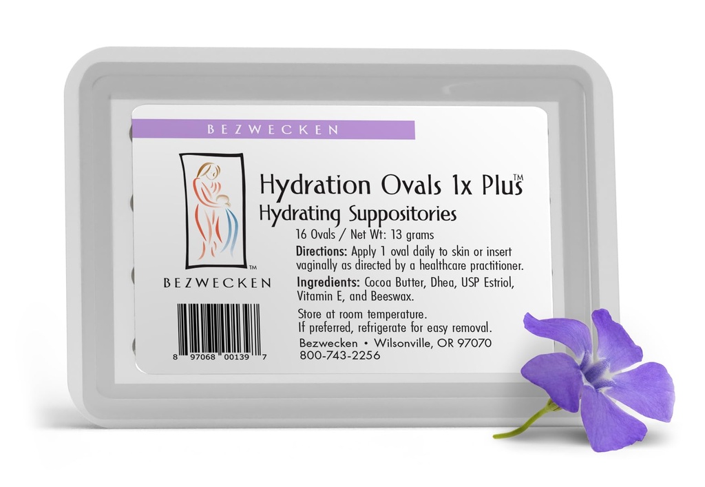 Bezwecken – Hydration Ovals 1x Plus DHEA – 16 Ovals - Same Trusted Formula - Professionally Formulated to Alleviate Vaginal Dryness in Menopausal Women - Safe, Natural & Paraben Free