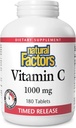 Faktor Alam Vitamin C 1000 mg Time Rilis, Dukungan Antioksidant untuk Imune dan Bone Health, 180 tablet