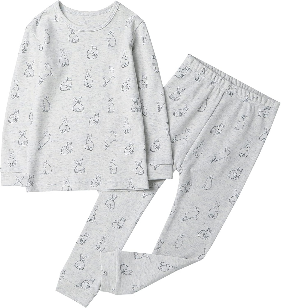 Owlivia 100% Organ Cotton Baby Long Sleeve Pajama Sets, Toddler Boy 2-Piece Sleepwear