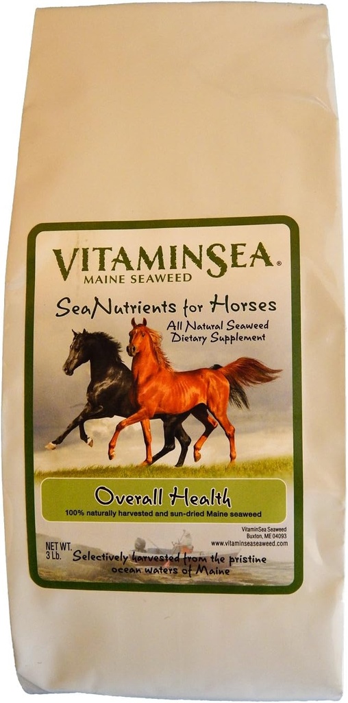 VTAMINSEA Horse Kelp Dried Seaweed supplement | All Natural Dietary Nutrients for Horses | Kelp Flakesrich in Vitamins, Trace Minerals, Amino Acids for Overall Health | 10 LB