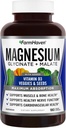 FarmHaven Magnesium Glycinate & Malate Комплекс w/Vitamin D3, 100% Підготовлений для Max Absorption, Вегетаріанський - Bone Health, Nerves, М'язи, 180 капсули, 90 Днів