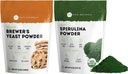 Kate Naturals Brewers Gær 12oz & Spirulina Powder 8oz Bundle