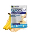 Quick Slim High Protein Loss Shakes naisille ja miehille, Täydellinen ateriankorvikejauhe, Low Carb Diet Shakes, Väliaikainen paasto, Keto, Gluteeniton (1 tarjoilu, banaani evästeet)