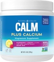 Природная жизнеспособность CALM Magnesium Supplement Drink Mix Plus Calcium, Anti-Stress Drink Mix Powder, With Calcium, Vegetarian & Non-GMO, Raspberry Lemon, 8oz