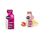 GU Energy Original Sports Nutrition Gel Tri-Berry and Strawberry Banana Flavor 8-Count Bundles