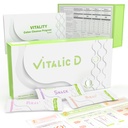 Vitalic D, 3-Day Cleanse Program & Gut Health Support | Plant-Based Detox Powder Drink for Digestive Reset, Light Feeling & Daily Wellness | Apple Flavor