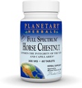 Planetær urter Full Spectrum Horse Chestnut Tabletter, Hvit flaske 60 greve (pakke med 1)