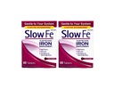 Slow Fe, High Potency Iron 45 mg, Slow Release - 60 Tablets - Pack of 2