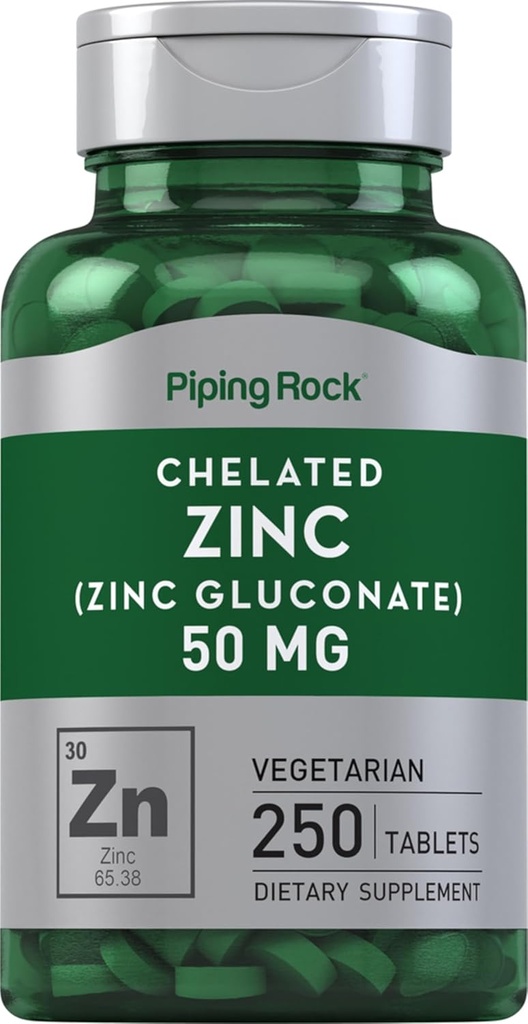Piping Rock Chelated Cinkas 50 mg