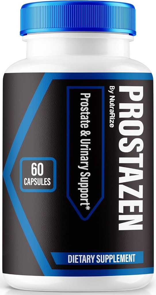 NutraRize Prostazen Kapsule, Uradna Prostazen tablete za podporo Prostate zdravje, Prostazen Plus Premium Formula, Prostazen za zdravo prostato, Prosta Zen Pastillas Pregled (60 kapsul)