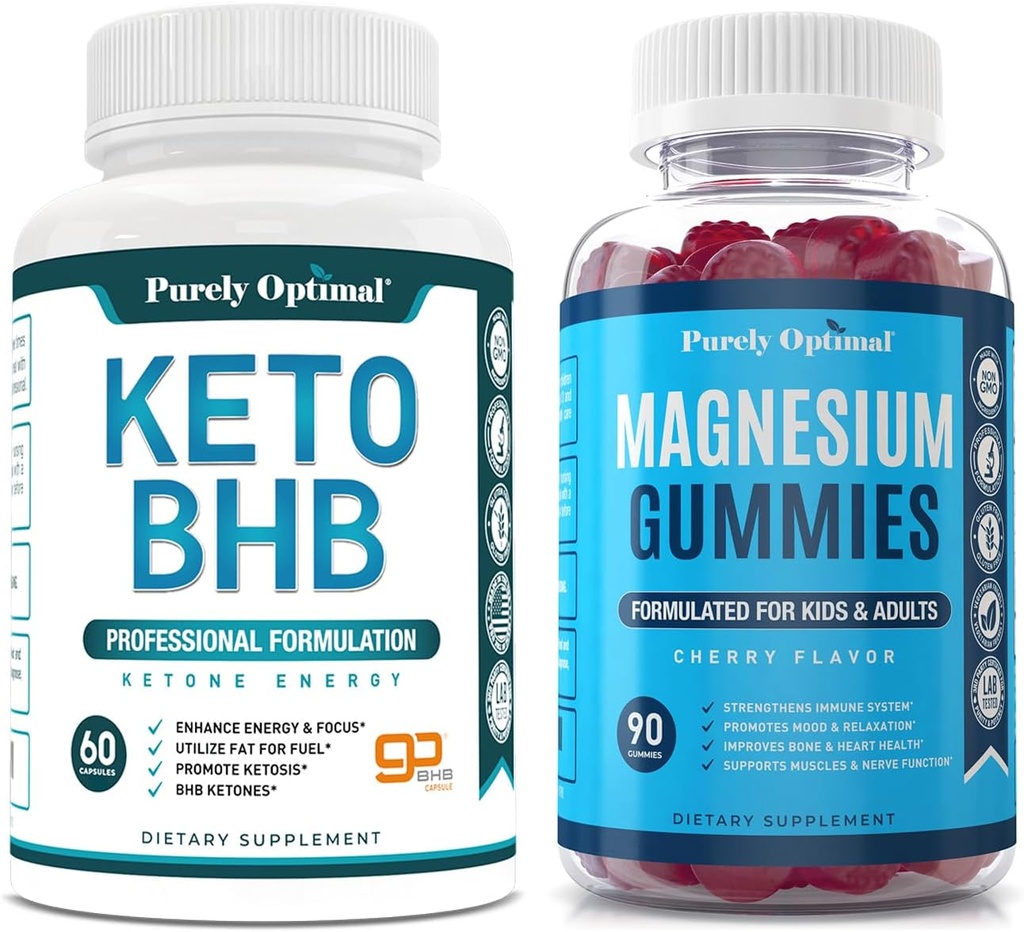 Чистий Optimal Keto BHB + Magnesium Gummies