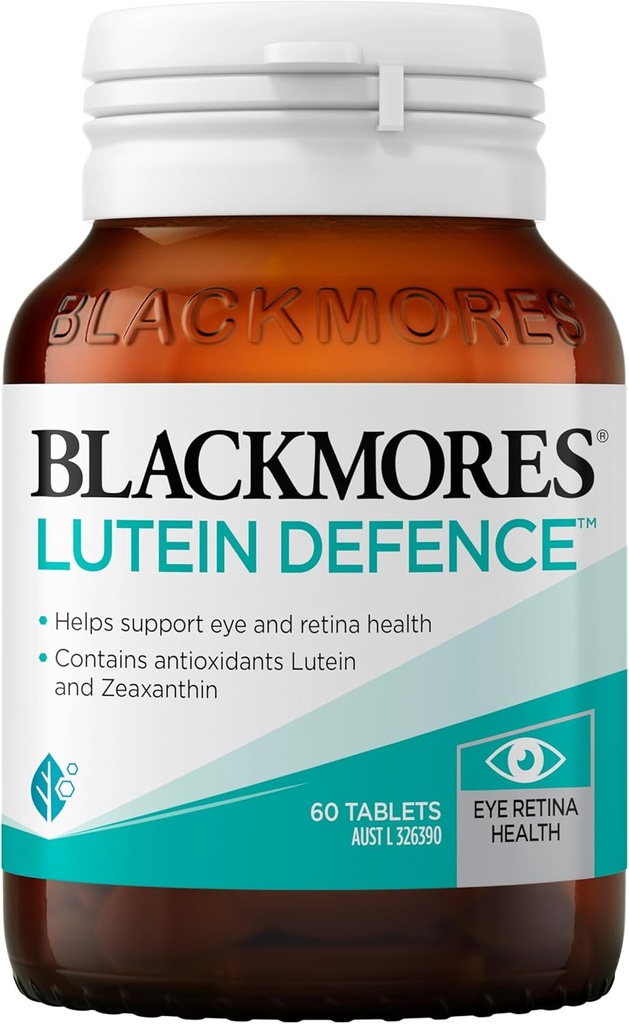 Blackmores Lutein Defence 60 tabletter hjälper till att upprätthålla en hälsosam Macula med 1PCS Kinesisk Knot Gift, tillverkad i Australien