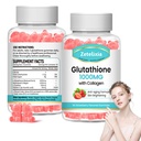 2 Pack Glutathione Collagen Gummies, Collagen Gummies with Vitamin C, Glutathione Supplement for Women, Hair Skin Nails Muscle & Joint, Anti-Aging, Vegan, Sugar Free, Strawberry Flavor, 120 Count