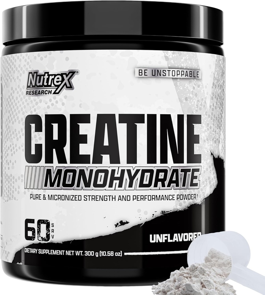 Nutrex Research Creatine Monohidratas Milteliai 60 Servings ® 124; Neflavored 5G Mikronizuotas kreatino milteliai